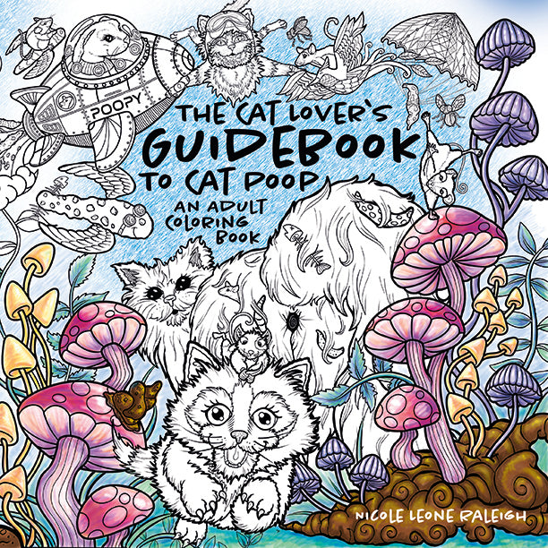 Cover of The Cat Lover's Guidebook To Cat Poop: An Adult Coloring Book